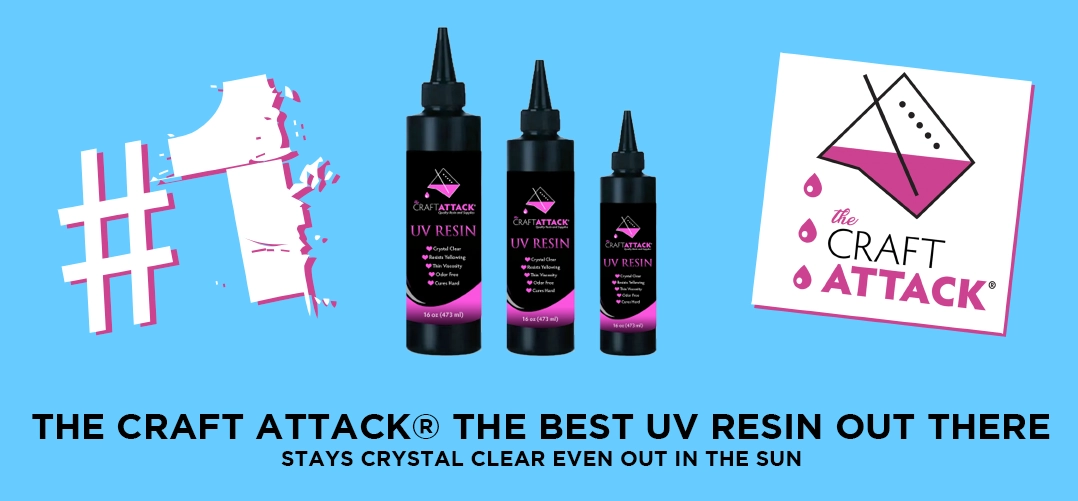 The Craft Attack UV Epoxy Resin for all outdoor crafting high heat resistant 